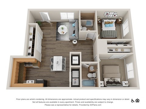 Cedar Creek Classic 2 Bedroom / 2 Bathroom